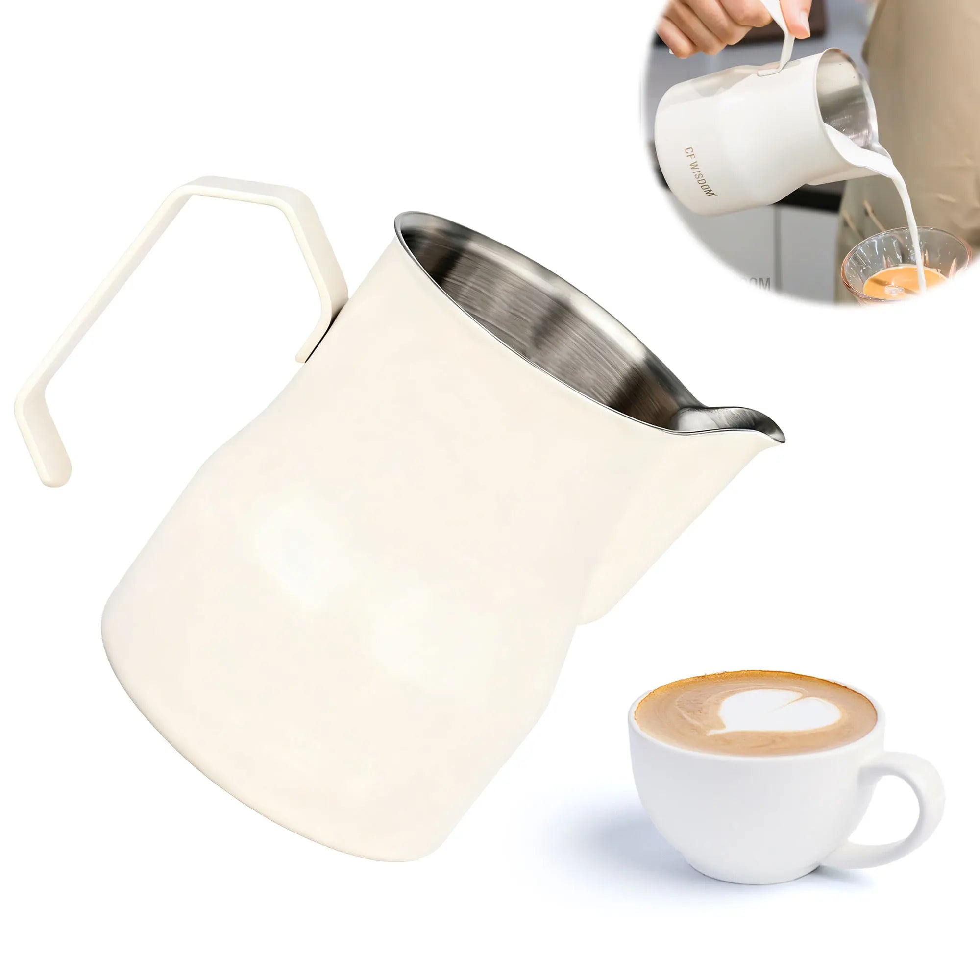 Crane Mouth Milk Frothing Pitcher Steaming Pitchers Professional Foam Qme