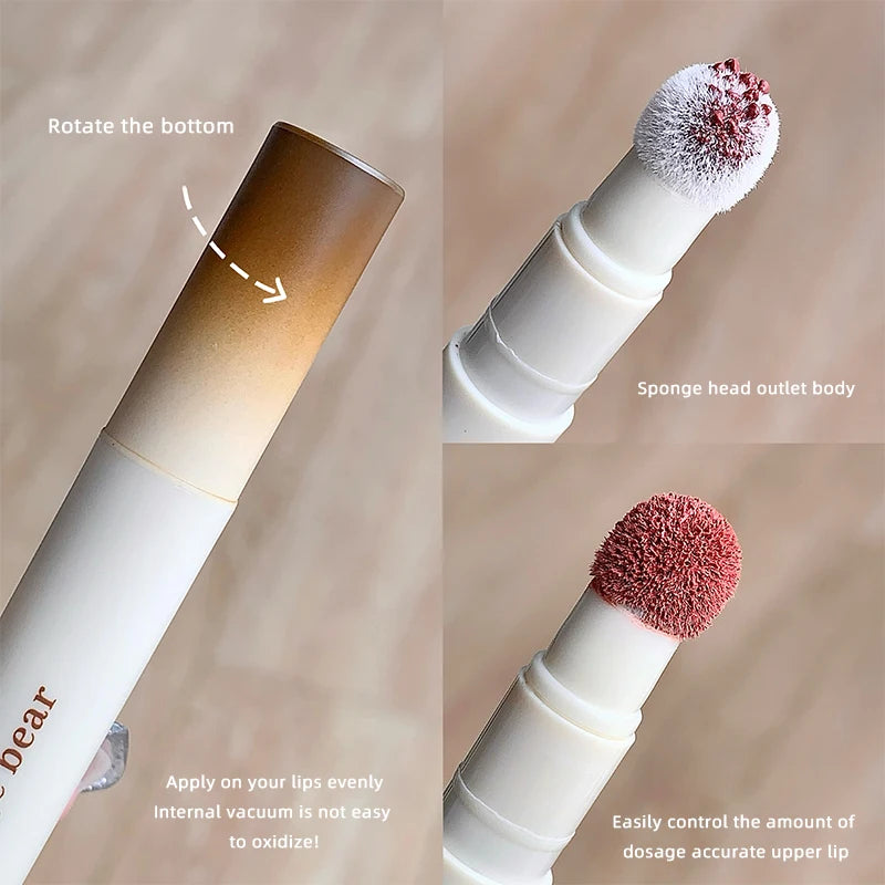 Gege Bear Velvet Matte Lip Powder Cream Long-Lasting Moisturizing Lipstick Autumn-Winter Color Natural-Looking Lip Stain Qme