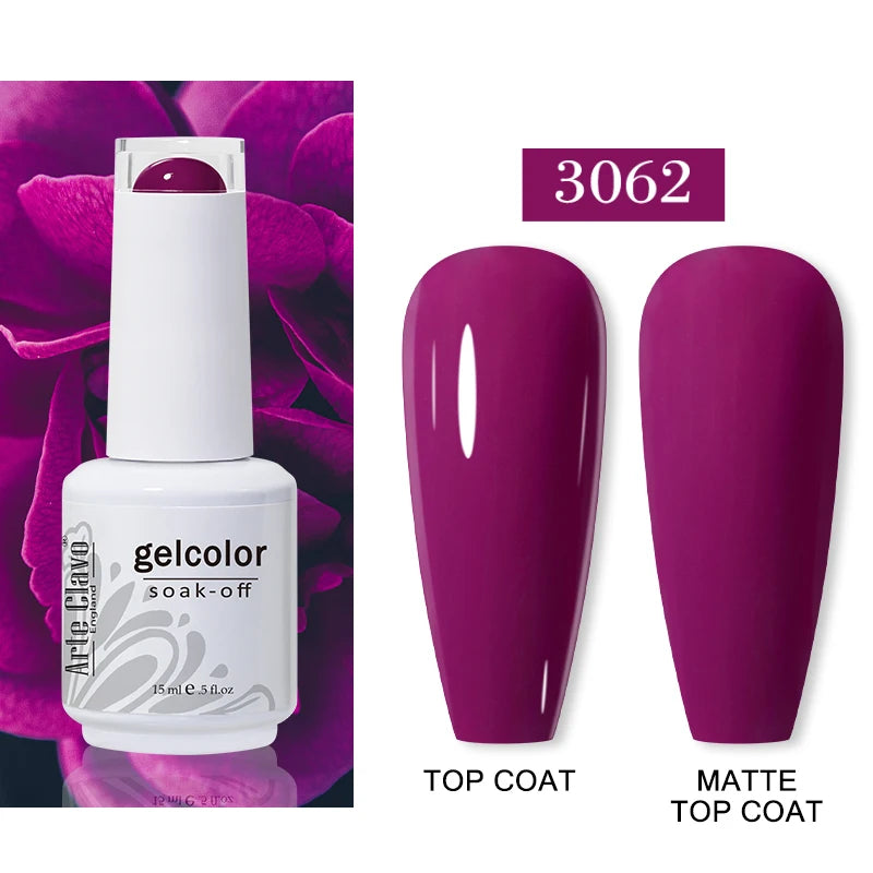 Arte Clavo Autumn Nail Gel Polish Caramel Winter Soak Off UV LED Art