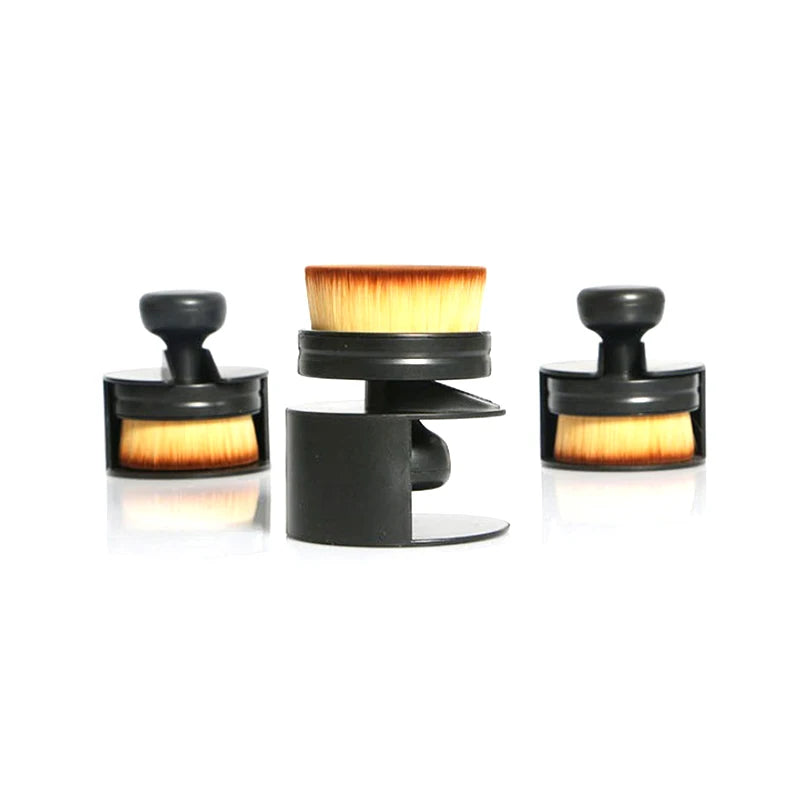Common Car Tire Crevice Dusting Brush High Density Microfiber Shine Polish Portable Car Wash Care Applicator Car Interior Brush Qme