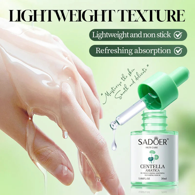 Asiatic Centella Face Serum Reduce Facial Redness Lifting Firming Faded Wrinkles Whitening Facial Essence Skin Care Product Qme