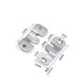 10Pcs Stainless Steel Flush Mount Bracket Interlock Hanging Buckle Picture Frame Mirror Frame Wall Hooks Home Accessories Qme 10pcs S