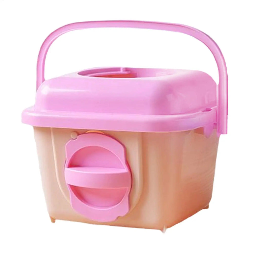 Hamster Carrier Portable Transport Crate with Handle Breathable Small Animal Cage for Hamster Gerbil Chinchilla Hedgehog Ferret Qme