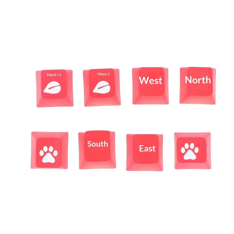 Chinese Culture Translucent Keycaps Mechanical Keyboard ABS Direction Qme