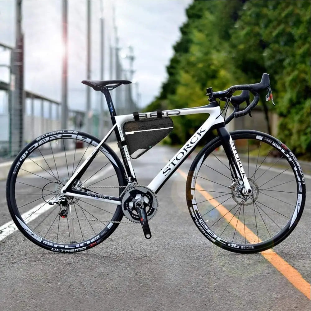Bike Triangle Frame Bag - Bicycle Storage Bag Bike Accessories Road Mountain Cycling Saddle Pouch Bag Bicycle Accessories Bag Qme