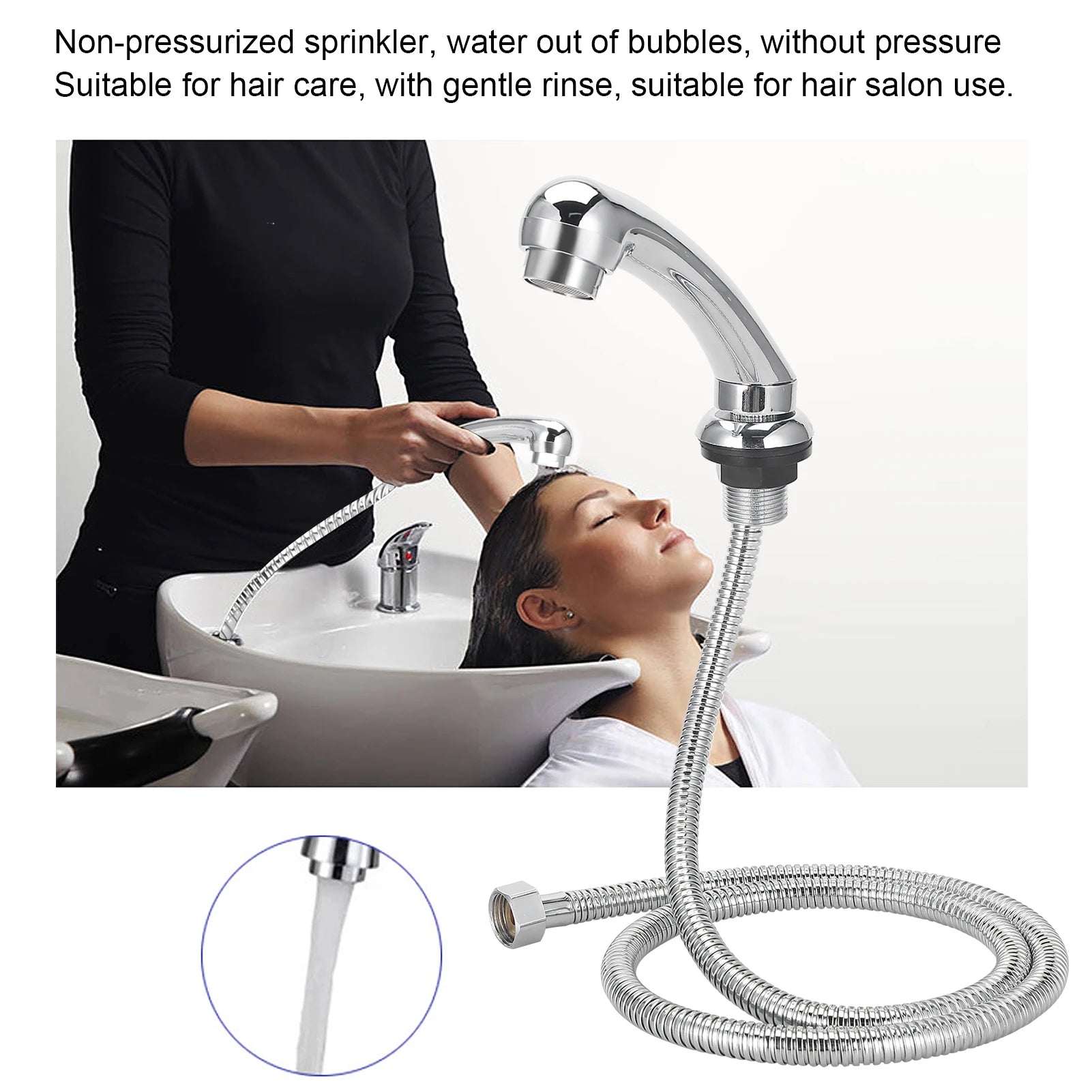 Hair Salon Supplies Shampoo Bed Chair Shower Handheld Bedside Wash Hair Sprinkler Hair Salon Supplies Wash Hair Shower Qme