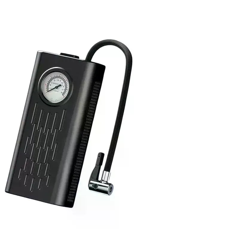 Tire Inflator Portable Air Compressor Pointer Pressure Gauge Cordless Qme