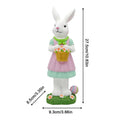 Easter Bunny Decorations Spring Resin Rabbit Statue Bunny Mantel Decoration for Home Holiday Party Outdoor Garden Porch Patio Qme A CN