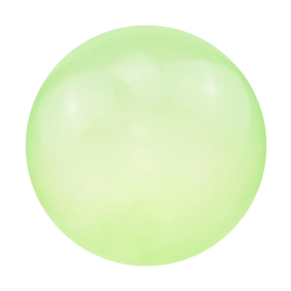 Water Filled Transparent Bubble Balls Children's Birthday Party Fun Games Outdoor Soft Balloons Summer Pool Party Bouncy Ball Qme Green XS 40cm
