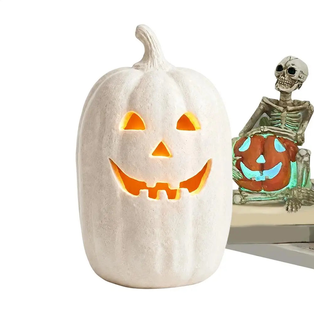 Pumpkin Lanterns Decor Handmade Resin Lantern Centerpiece Outdoor Qme China Mainland 2.5 W White