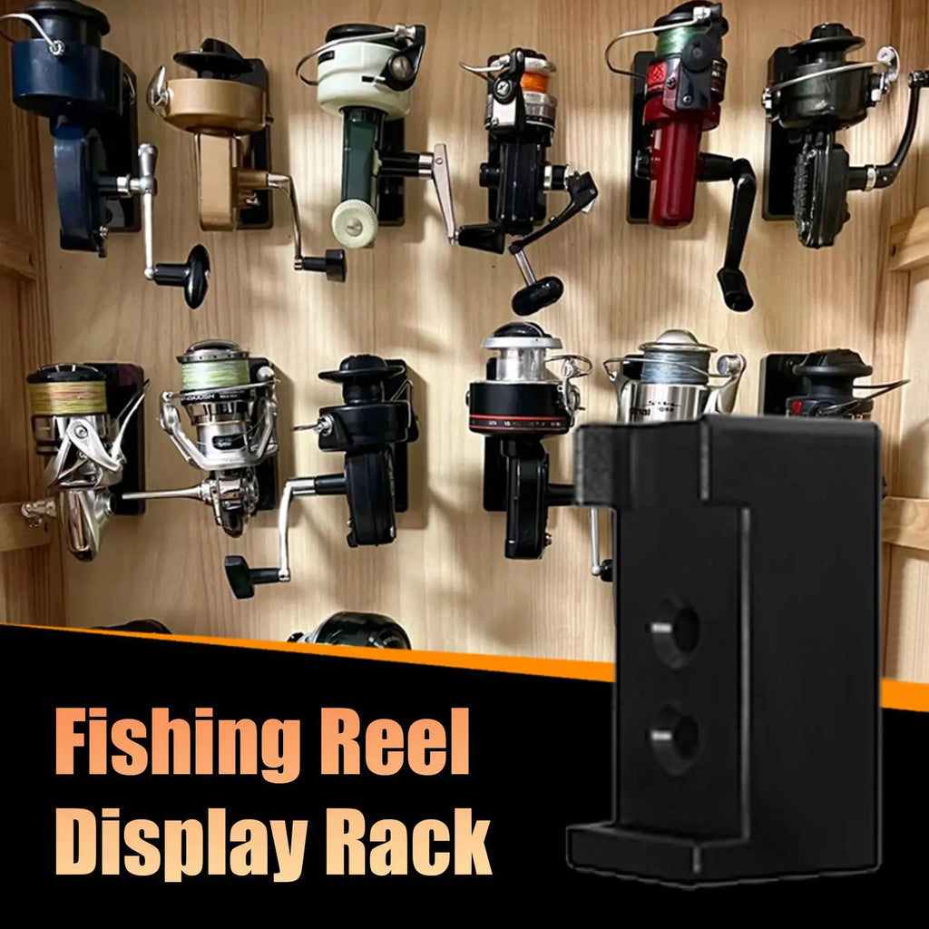 Fishing Reel Display Shelf Fishing Reel Wall Organizer Quick-Release Tackle Storage Hanger For Boat Kayak Truck Garage Door Qme