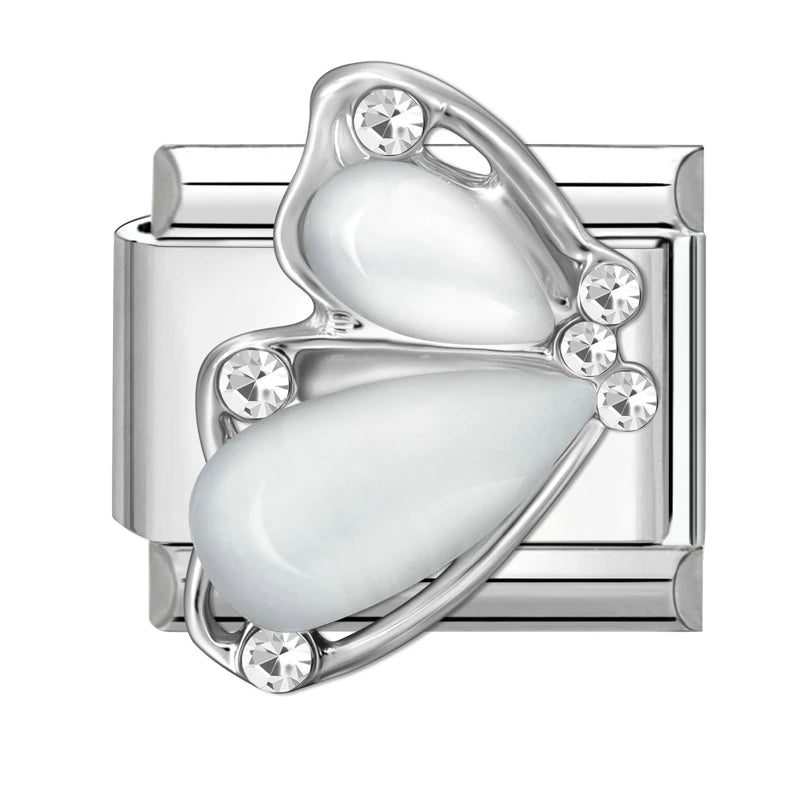Bright Zircon Multielement Stars Shell Butterflyitalian Charm Links