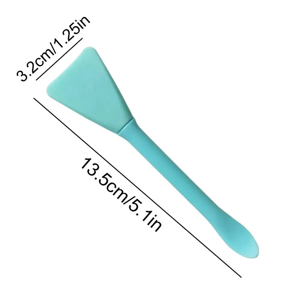 Silicone Mask Brush Double Head Skincare Spatula Face Reusable Clay Qme Blue China Mainland