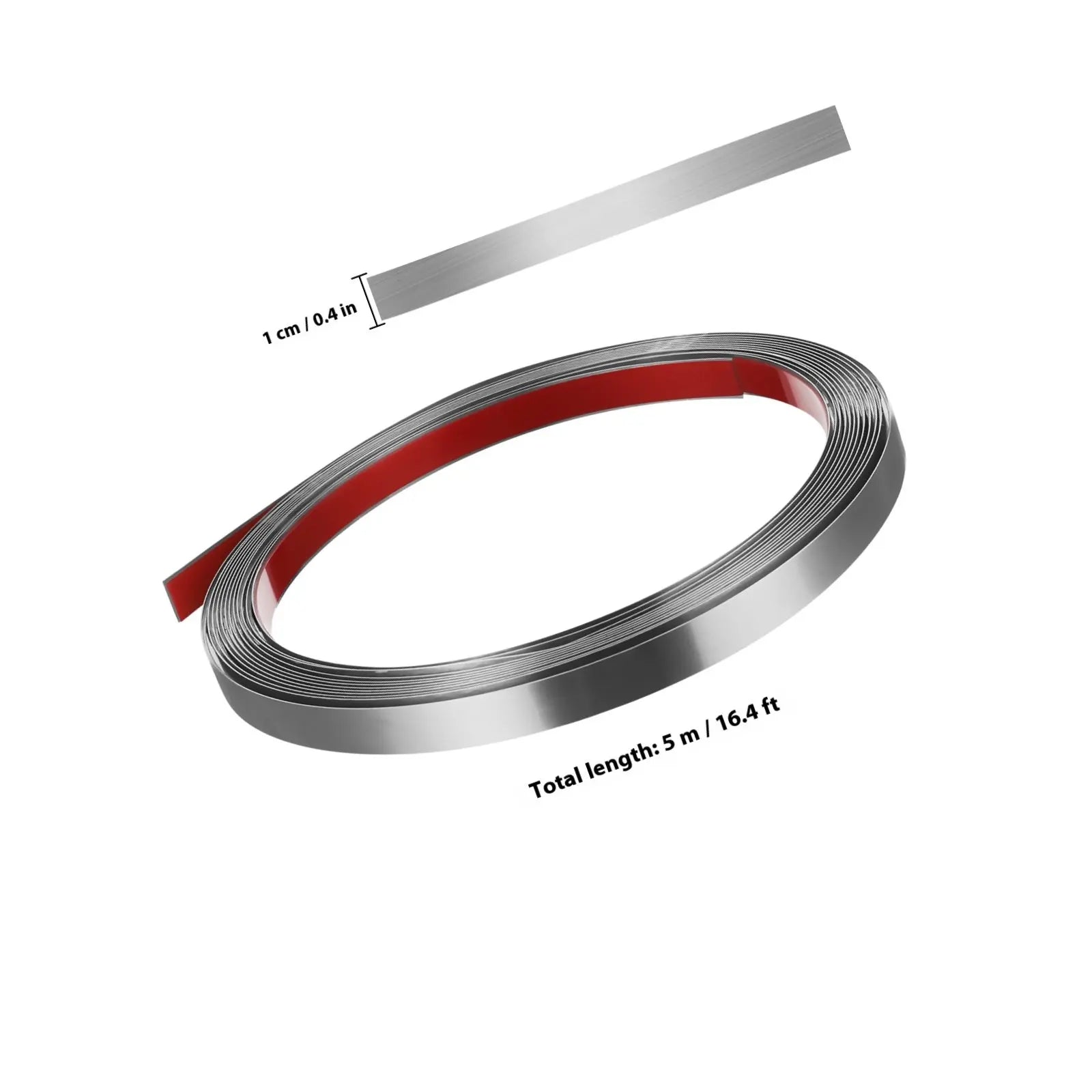1 Roll Wall Molding Trim Stainless Steel Peel and Stick Decorative Metal Background Strip Modern Mirror Frame Edge Trim Ceiling Qme