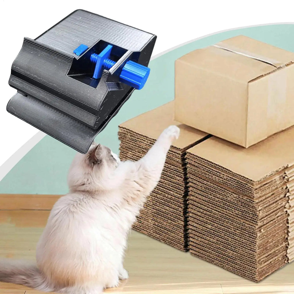Cat Scratcher Cutter Handheld Cutting Tool Adjustable Cardboard Home Qme
