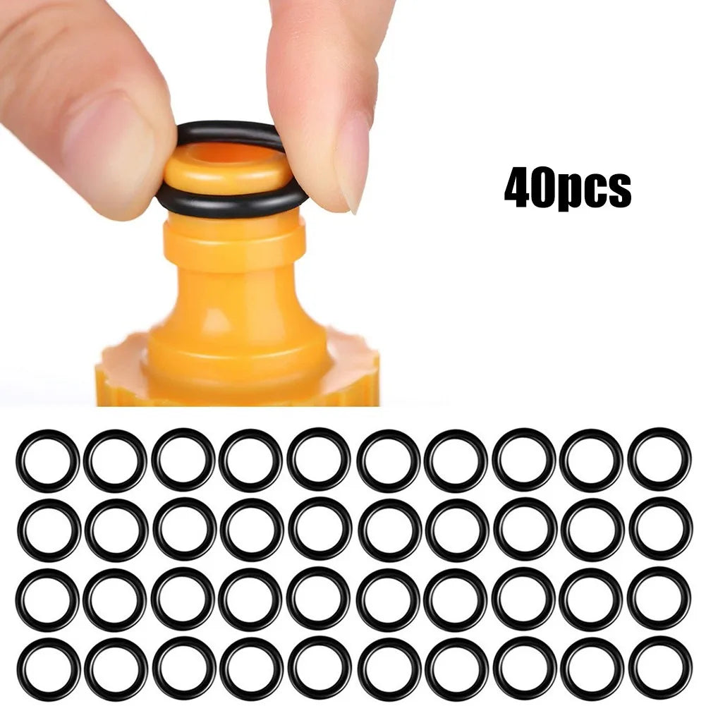 40PCS 3/8 O-Rings Kit For Pressure Washer Hose Quick Disconnect Garden Irrigation Tools Accessories Replacement Qme