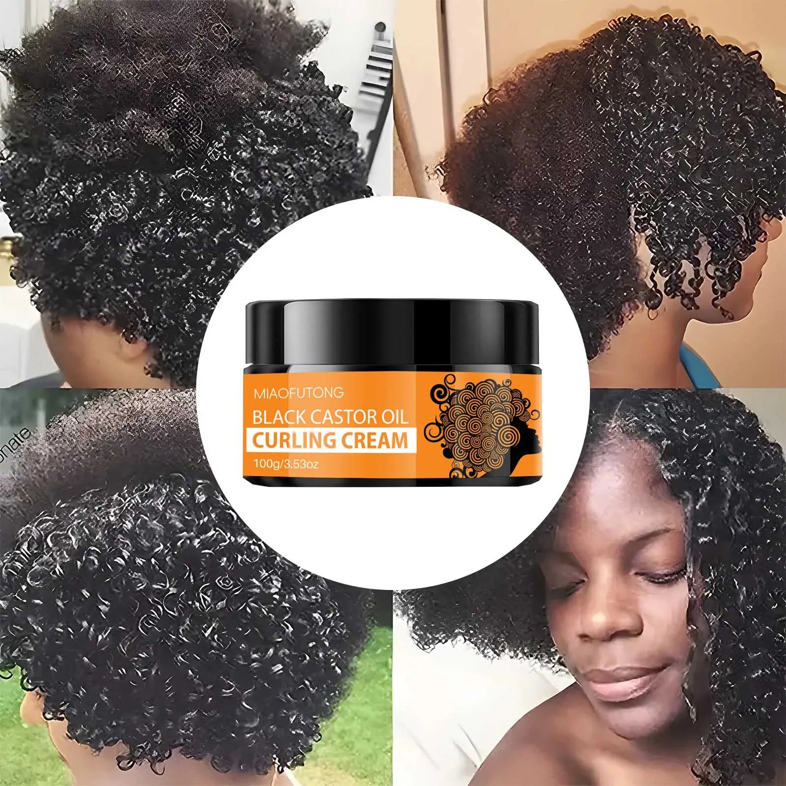 Black Castor Oil Healthy Moisturizes And Defines Curls Suitable For Dry Curly Hair For Both Men And Women,Repair Hair Tangles Qme