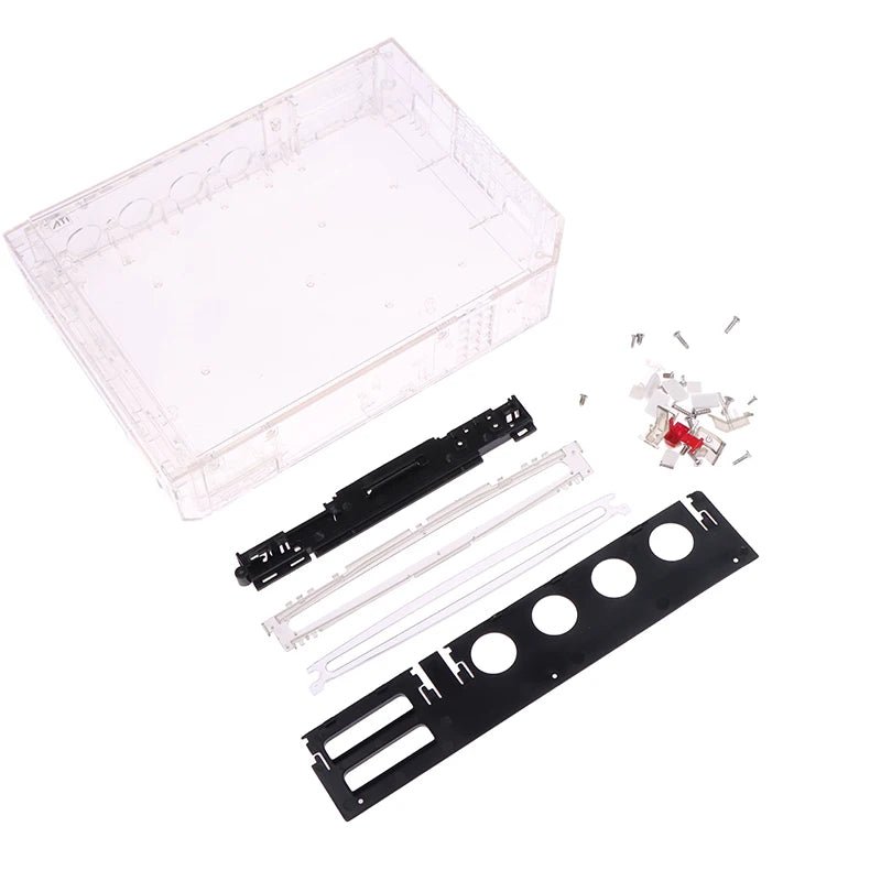 Black Full Case Cover Housing Shell Buttons Wii Transparent Game Qme White