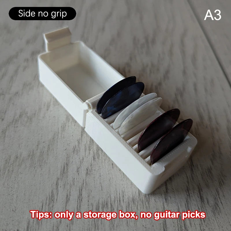 Lid Dustproof 10 Compartments Perfect Guitar Enthusiasts Pick Holder Qme A3
