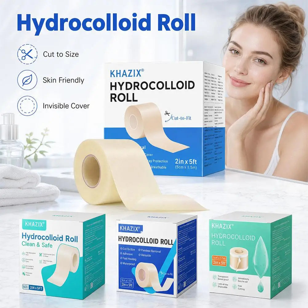 Hydrocolloid Roll X 5ft Bandages Acne Pimple Burns Minor Cuts Wound Qme