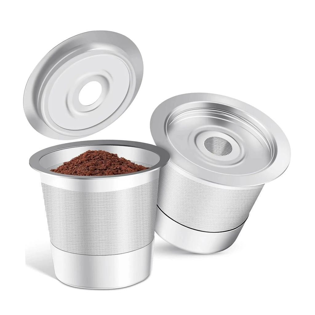SUS304 Stainless Steel Reusable K-cups Coffee Pods Compatible Ninja Qme quantities S