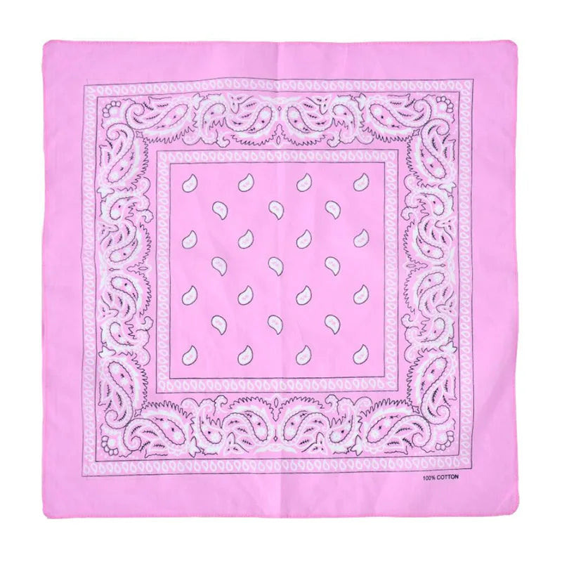 Headbands Cotton Print Bandana Head Scarf Headwraps Women Designer Headwear Double Sided Head Wrap Men Masks Face Hijab Scarves Qme A10 54cm-54cm