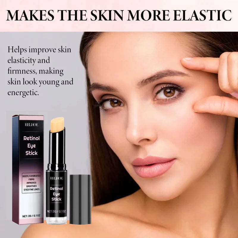 Retinol Eye Cream Stick Collagen Fade Fine Lines Wrinkle Lightening Dark Circles Firming Eye Bag Puffiness Moisturizing Eye Care Qme