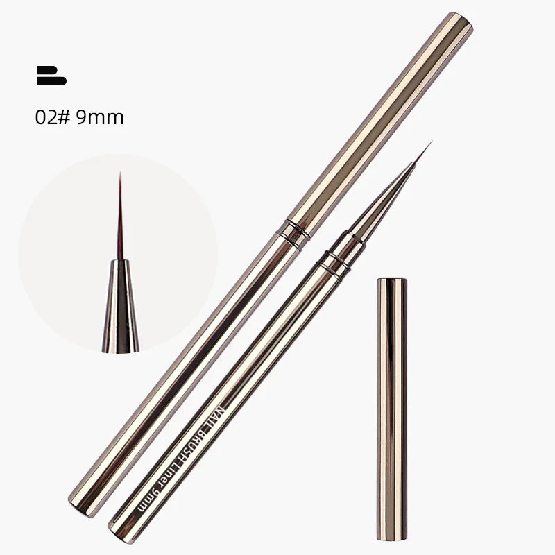 Nails Art Liner Brushes Elongated Lines Striping Drawing Painting 6 9 Qme 9MM China Mainland