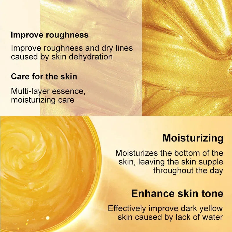 Golden Face Cream Collagen Moisturizer Moisturizing Sleeping Mask Qme