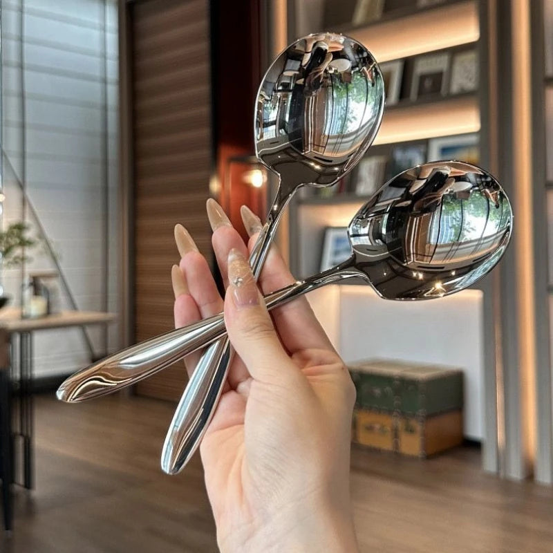 Stainless Steel Thickened Exquisite Large Spoon Qme