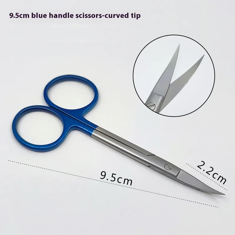 Gold Handle Scissors Ophthalmology Shears Double Eyelids Rapid Qme h
