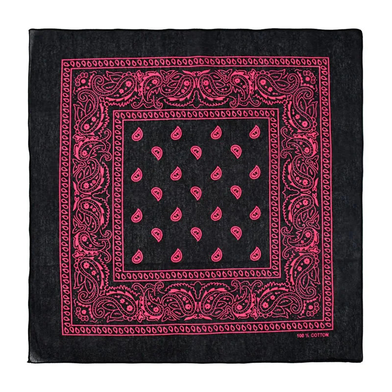 Headbands Cotton Print Bandana Head Scarf Headwraps Women Designer Headwear Double Sided Head Wrap Men Masks Face Hijab Scarves Qme A04 54cm-54cm