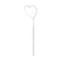 False Eyelashes Mirror Connected Eyelash Inspection Heart Shaped Long Qme Dark Pink