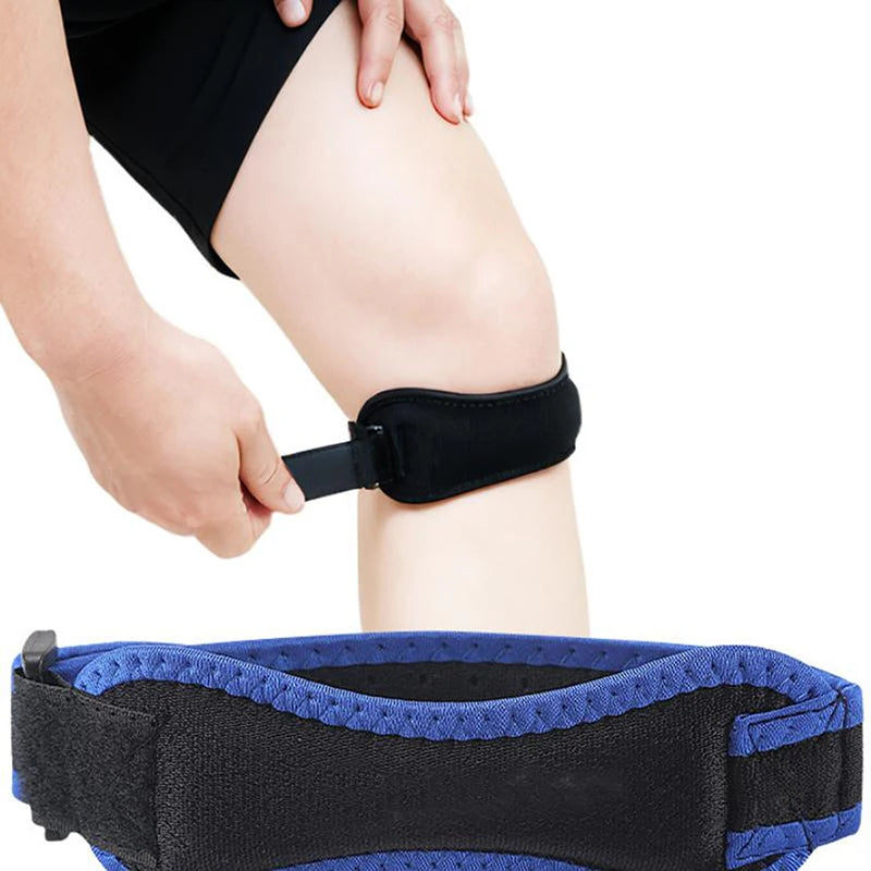 Adjustable EVA Soft Pad Knee Strap Patellar Tendon Support Running Qme
