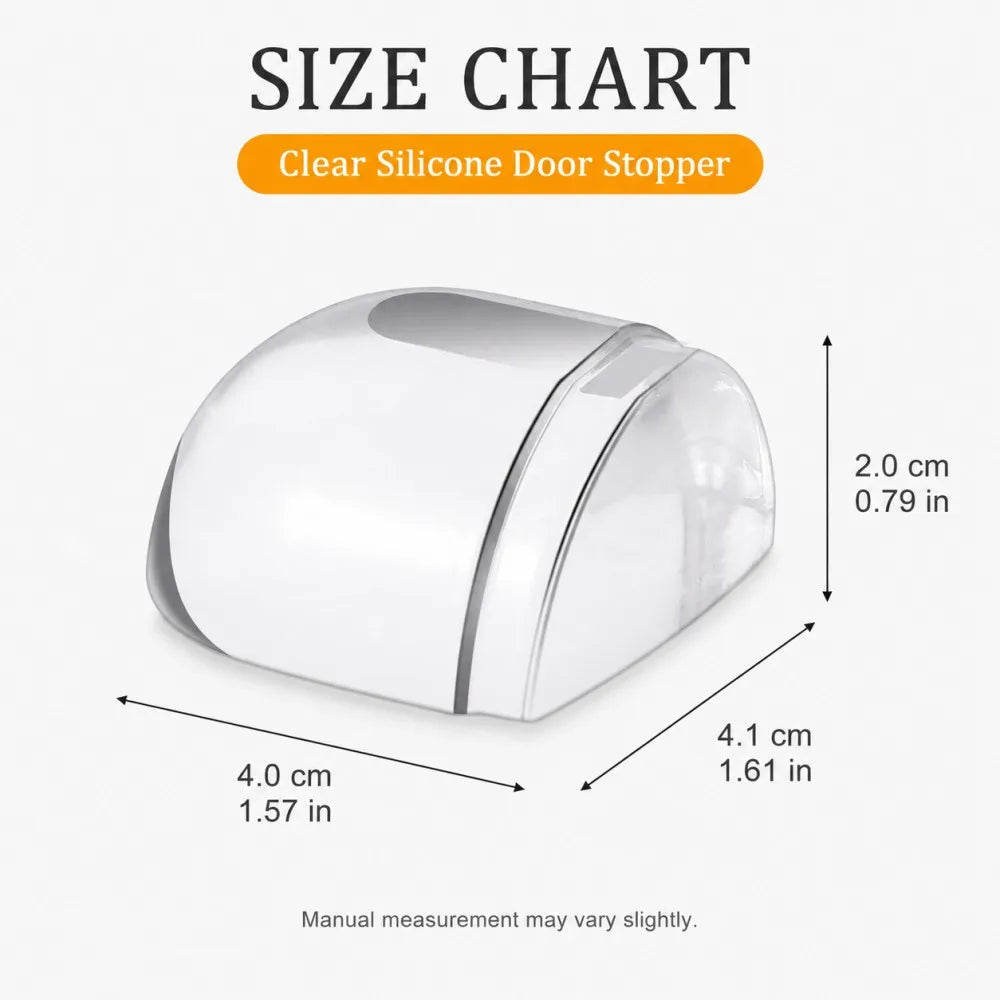 Transparent Silicone Doorstop for Door Self Adhesive Wall Protector Rubber Bumper Pad For Door Handle Cabinet Corner Furniture Qme