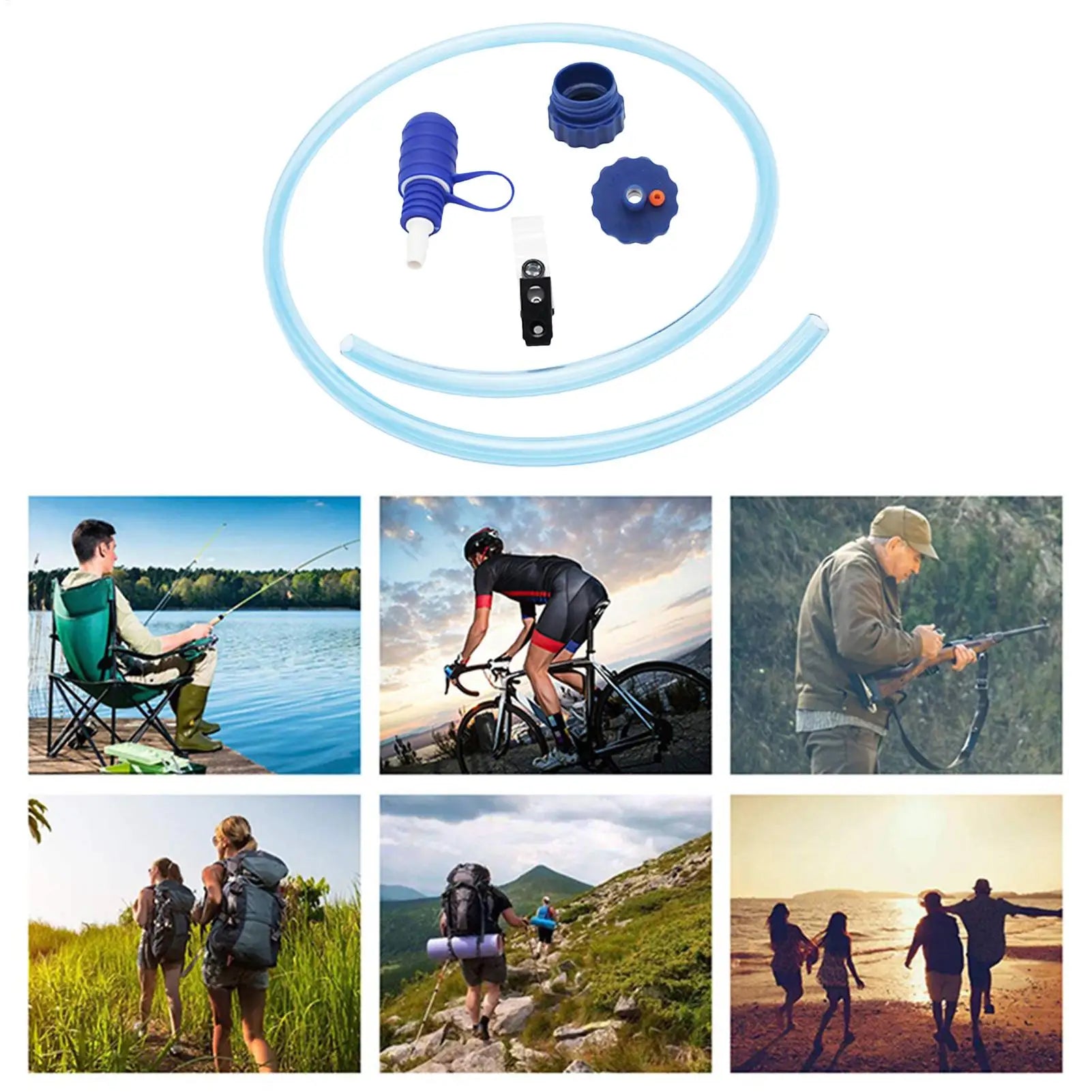 Drinking Tube Water Bottle Hydration Drink Pipe Backpack Hose Boating Qme