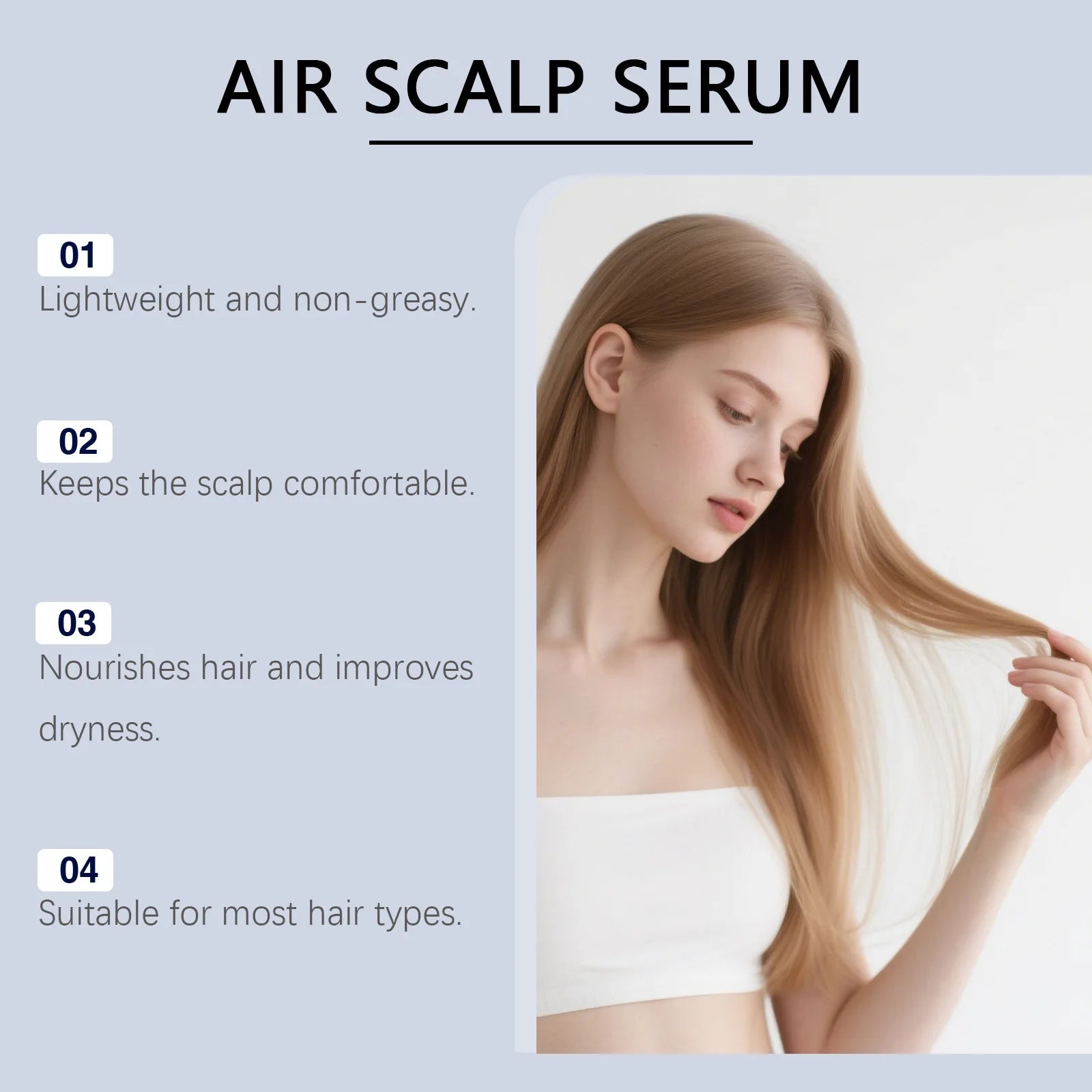 Ghk-Cu Copper Peptide for Hair Growth Scalp Serum Moisturizer Spray Fast-Absorbing Softness Shine Advanced Regrowth Treatment Qme