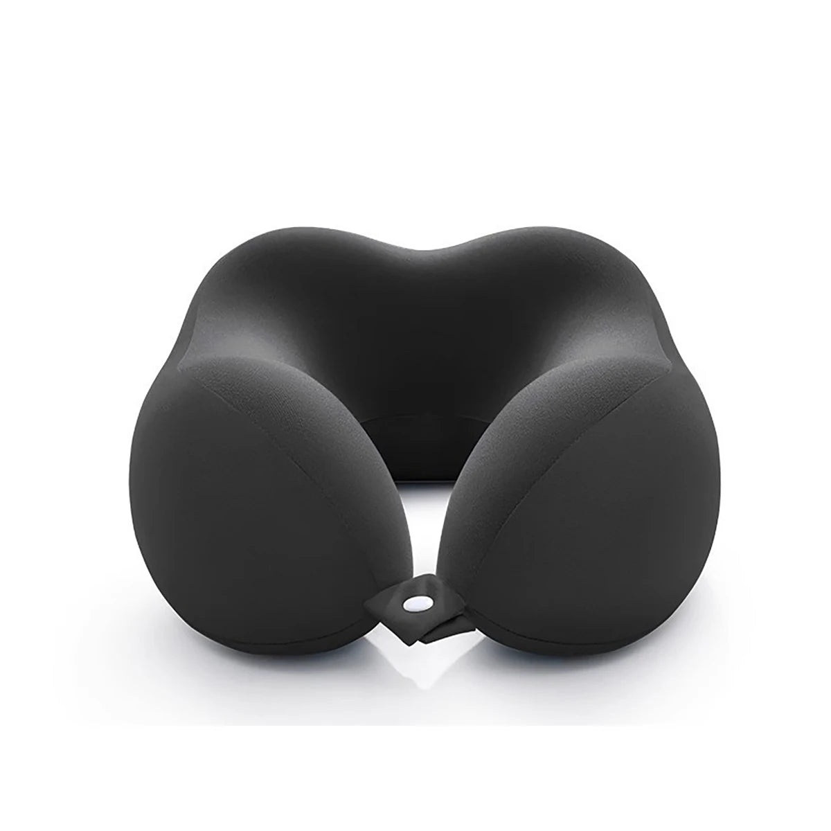 U-shaped Memory Cotton Neck Pillow Portable Travel Nap Office Qme black