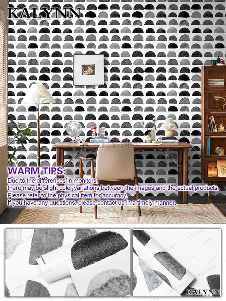 Geometric Aelf-wdhesive Wallpaper Peel Stick Wall Stickers Vinyl Qme
