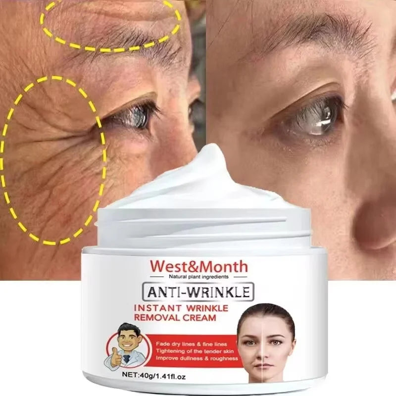 Retinol Wrinkle Removing Face Cream Anti-Aging Firming Lifting Fade Fine Lines Moisturizing Brighten Skin Care Korean Cosmetics Qme 1pc