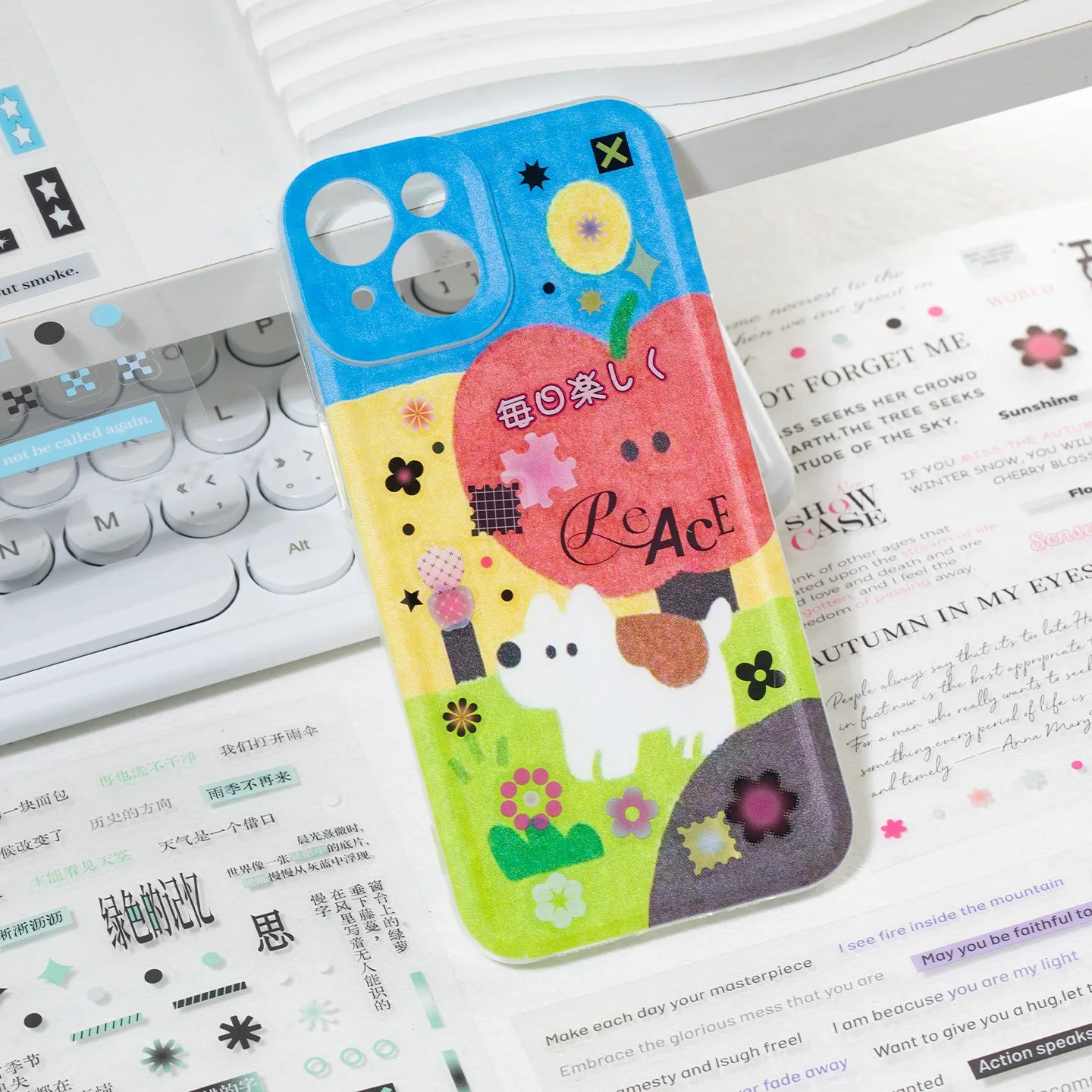 20/40 Pcs Die-cut Stickers Book Cute Flash Decorative DIY Scrapbook Phone Case Decoration Collage Material Aesthetic Stationery Qme