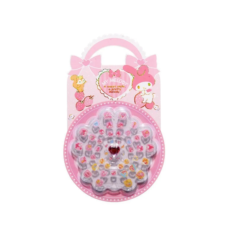 Hello Kitty Kuromi Cartoon Nail Stickers Student-style Cute Decals Qme 3