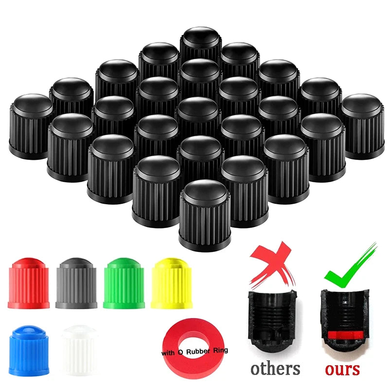 Car Motorcycles Bike Bicycle Universal Valve Cap Plastic Wheel Tire Qme
