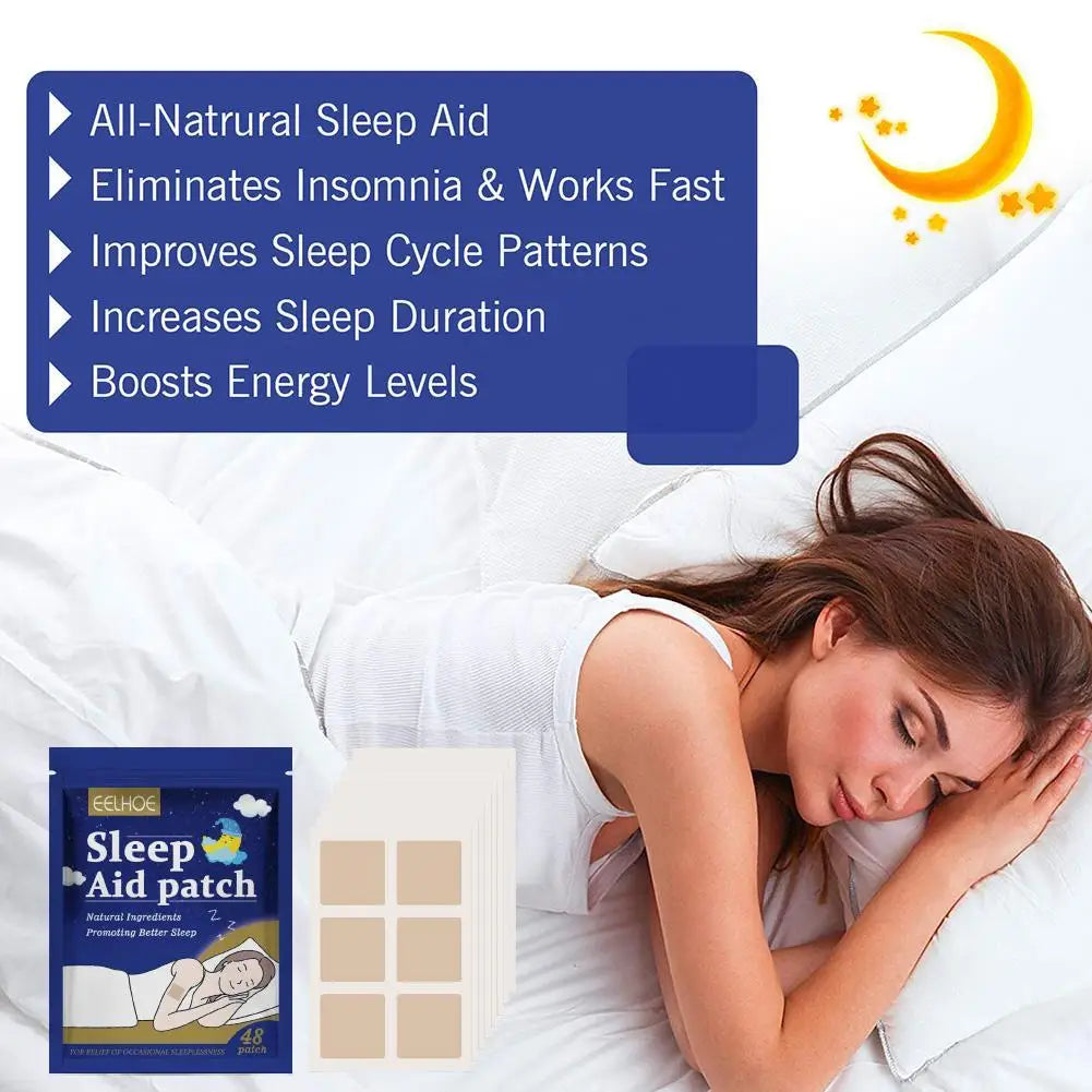 48pcs/bag Sleep Patch Soothes Muscle Tension,Relieves Body Fatigue And Anxiety Sleep Aid Patch Body Care Patch Qme