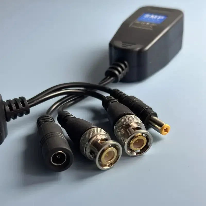 5Pairs Coaxial/Analog HD Twisted Pair Power Transmitter Network Cable Power Supply Transceiver Power Video 2-in-1 Qme