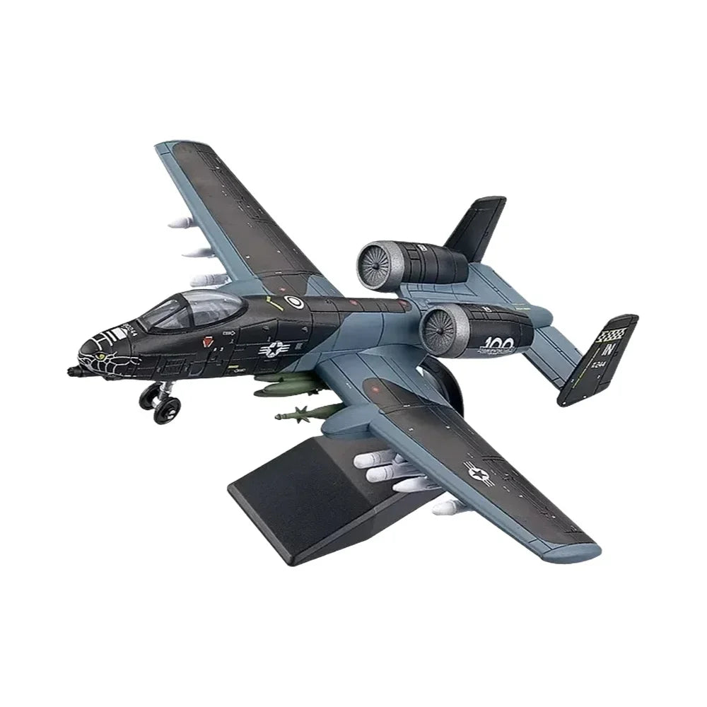 Military Series Building Blocks A-10 Thunderbolt II Support Attack Aircraft Model F14 Tomcat Fighter Toys Kids Boy Birthday Gift Qme black