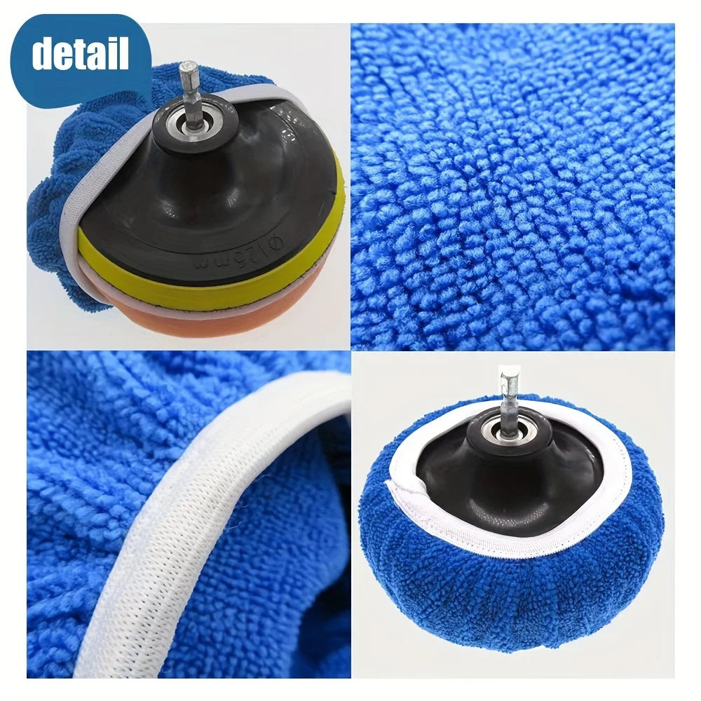 Microfiber automotive polishing waxing cloth covering automobile dust removal polishing beauty cleaning tools Qme