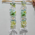 Handmade Satin Flower Shawl Student Graduation Sash, Artificial Flowers Graduation Bouquet Graduation Gift For Wedding Birthday Qme A1