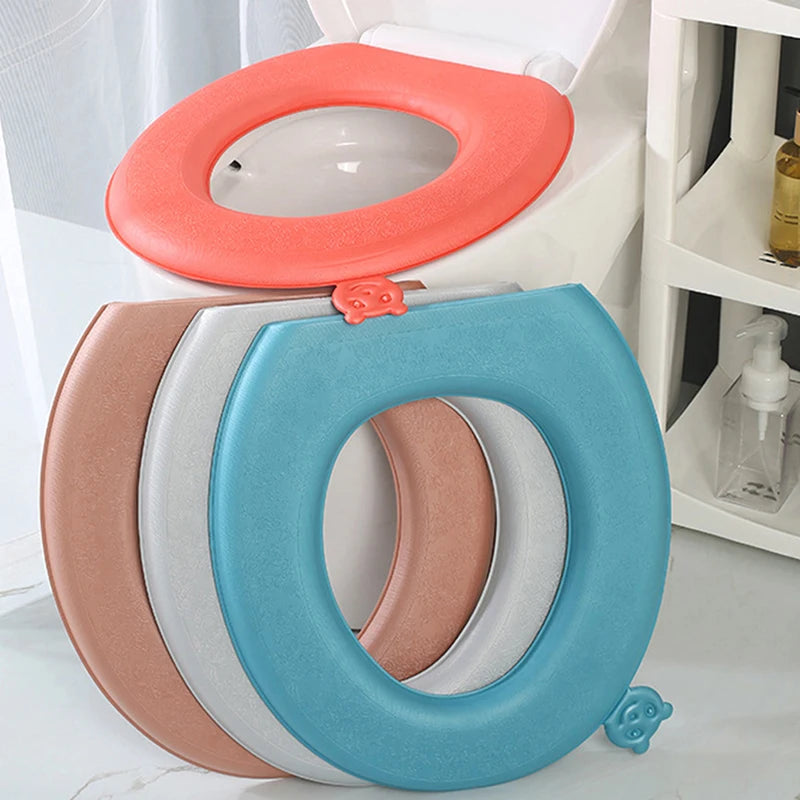 Universal Toilet Seat Cushion Paste Accessories EVA Waterproof Cover Qme
