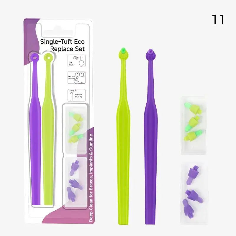 Interdental Brush Single-beam Soft Teeth Replacement Head Cleaning Qme 11